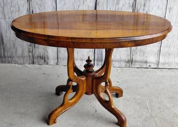 Stolik w typie Ludwika Filipa, blat owalny, ANTYK / 111
