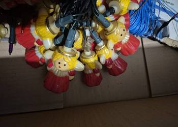 Lampki choinkowe mikołaje, aniołki