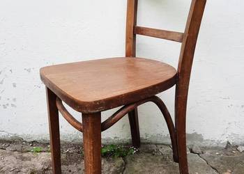 Solidne stabilne drewniane krzesło krzesła gięte vintage stylowe stare 3szt