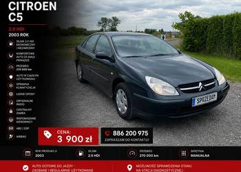 Citroen C5 *2003R* 2.0HDI #ŁADNY# DOBRY Stan #Sprawny Tanio OpłatyPL