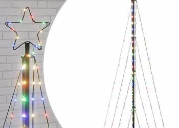 vidaXL Choinka LED 339 LED Kolorowa 187 cm(SKU:4016431)