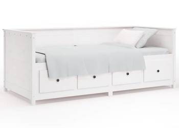 vidaXL Łóżko dzienne bez materaca białe 75x190 cm(SKU:820917)