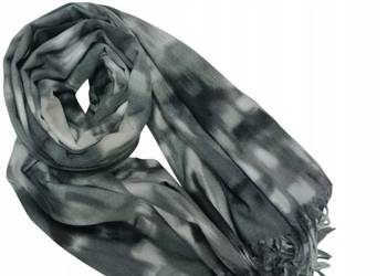 Chusta Szalik apaszka casmire -, ciepla puszysta gruba/szary