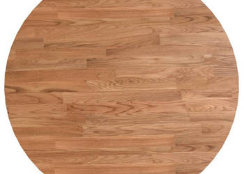 Okrągły blat do stolika jasnobrązowy Ø60x15 cm lity dąb WM-342961