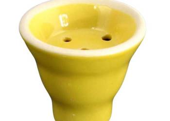 Cybuch do Shishy Hookah Bowl do Sziszy Ceramiczny Mały Żółty