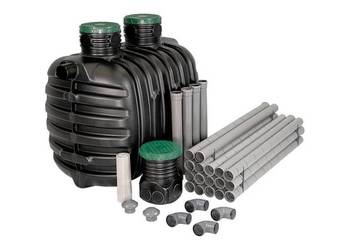 Przydomowa oczyszczalnia ścieków do 4 osób zbiornik 2100 litrów graf