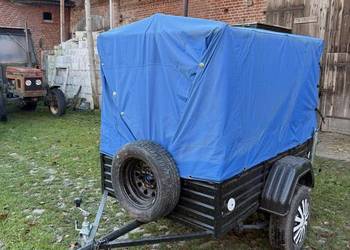 Przyczepka Samochodowa /dobry stan/ + stelaż, papiery, zapasówka *180x110*