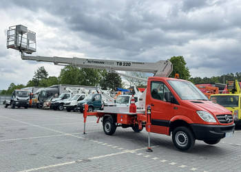 Mercedes Sprinter Cesja Leasingu Podnośnik Koszowy 22m RUTHMANN TB 220 Zwy…