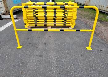 Barierki ochronne żółto - czarne 200 cm