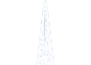 Akrylowy stożek dekoracyjny niebieski LED 90 cm WM-328961