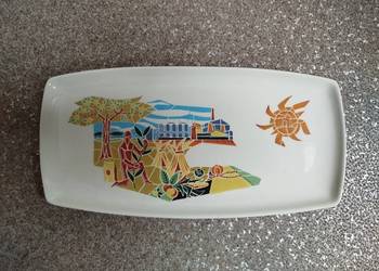 Mid-Century Modern talerz reklamowy CSV – ok. 1960 – design przemysłowy