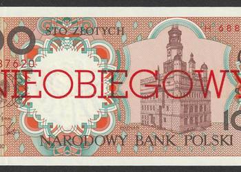 POLSKA 100 ZŁOTYCH 1990 - STAN BANKOWY UNC