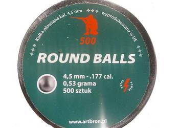 ŚRUT KULKA ZESTAW 500 szt ŚRUTÓW OŁOWIANYCH Wiatrówka 4,5mm Round Balls