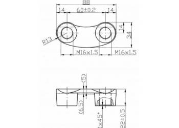 Nakrętka zabezpieczająca, podwójna 36100312 11045