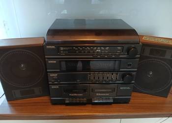 Wieża Samsung (tuner, 2x kaseta, gramofon)