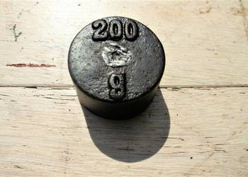 odważnik waga cięrzarek przedwojenny 200 gram