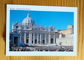 WIDOK NA BAZYLIKĘ I PLAC ŚWIĘTEGO PIOTRA W WATYKANIE