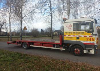 Man tgl 12.210 laweta, najazd, platforma