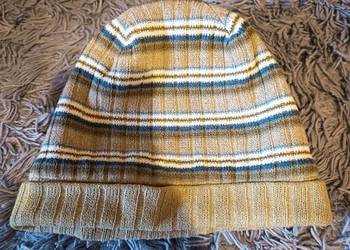 Czapka Zimowa Beanie Chłopięca Ciepła Miękka Klasyczna w Paski