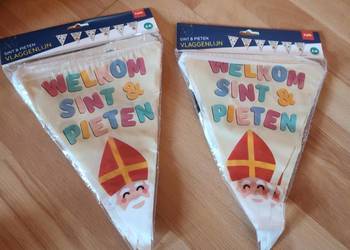 Folat 65708 Girlanda proporczyków "Welkom Sint en Pieten-6 metrów-Sinterkla