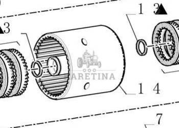 New Holland TM165 TM155 TM150 TM140 TM145 TM 175 TM180 Obudowa Sprzęgła 51…