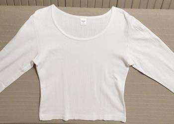 Podkoszulek, bluzka biała, bawełna, firmy SZATA, ciepła, długi rękaw, XL