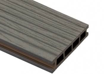 Deska tarasowa kompozytowa BERGDECK Wood Szczotkowana Antracyt 2,4m
