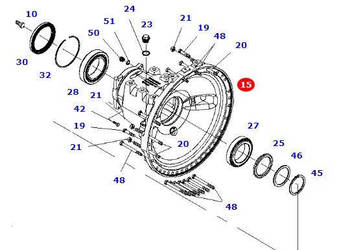 Massey Fergusson Fendt 936 - zwolnica obudowa osi 934152150112