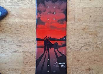 Deska snowboardowa Head Generic Mystery Ghost Red – długość 115 cm