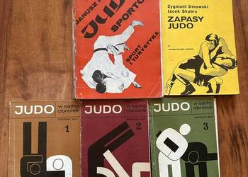 Kolekcja książkę retro judo i zapasy I zestaw 5 sztuk PRL vintage
