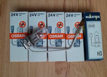 Żarówka samochodowa 24V H3 Osram , Narva
