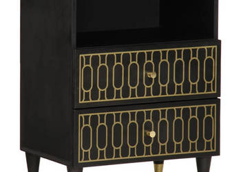 Szafka nocna 50x33x60 cm lite drewno mango WM-358330