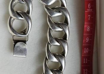 Bransoletka srebrna srebro bransoleta damska gruba masywna  unikat