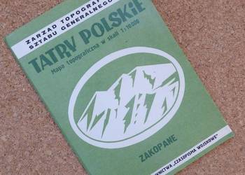 [MŁ] Tatry Polskie Zakopane Mapa topograficzna