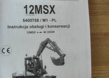 dtr instrukcja obsługi koparka mecalac 12msx i inne