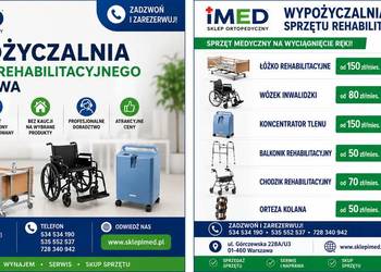 WYPOŻYCZALNIA SPRZĘTU REHABILITACYJNEGO I ORTOPEDYCZNEGO WARSZAWA  IMED