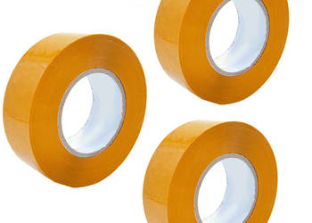 Taśma Pakowa Żółta 3x50m – 48mm | Odporna na Przedarcia