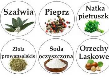 N86 Etykiety naklejki na przyprawy pojemniki 1 arkusz
