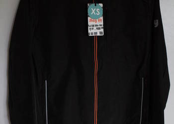 czarna kurtka xs 34 odblski wiatrówka zamek fitness sport