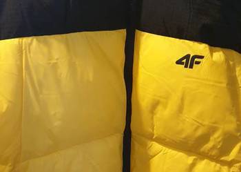 Kurtka puchowa 4F z wypełnieniem syntetycznym męska - żółta Nowa