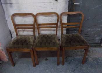 Stare zabytkowe krzesła drewniane serca 1 szt.