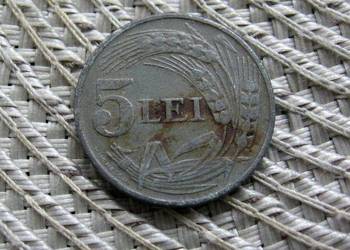 Rumunia 5 Lejów 1942r - Cynk