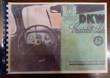 DKW Ersatzteilliste nr 62 F8 1939