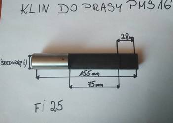 KLIN ZABIERAK PRASA MIMOŚRODOWA  PMS 6,3 10 16 T Częstochowa