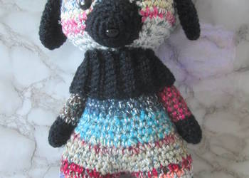 Zabawka amigurumi * Pluszak * Kolorowy piesek szczeniaczek*Handmade