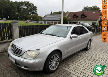 Mercedes S 320 320 benzyna 225 ps 126 tyś km ładna zarejestrowana W220 (19…