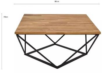 Nowa ława WEBB 80X80X40CM DĄB