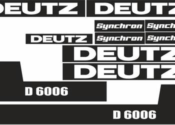 Naklejki Deutz D 6006 laminowane mocne