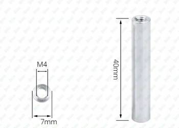 M4X40 ALUMINIOWA TULEJKA DYSTANSOWA GWINTOWANA ZŁĄCZNA PRZEDŁUŻANA MUFA