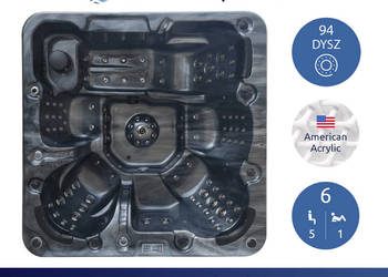 Nowa luksusowa wanna ogrodowa z hydromasażem, jacuzzi SPA, hot tube